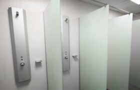 Sanitary: Restroom FRP Wall Cladding